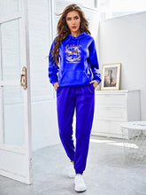 Women's Radiant Blue Oversize Baggy Hoodie